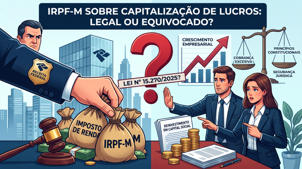 IRPF-M sobre Capitalização de Lucros: a Receita Federal Pode Cobrar Imposto de Renda no Aumento de Capital Social?