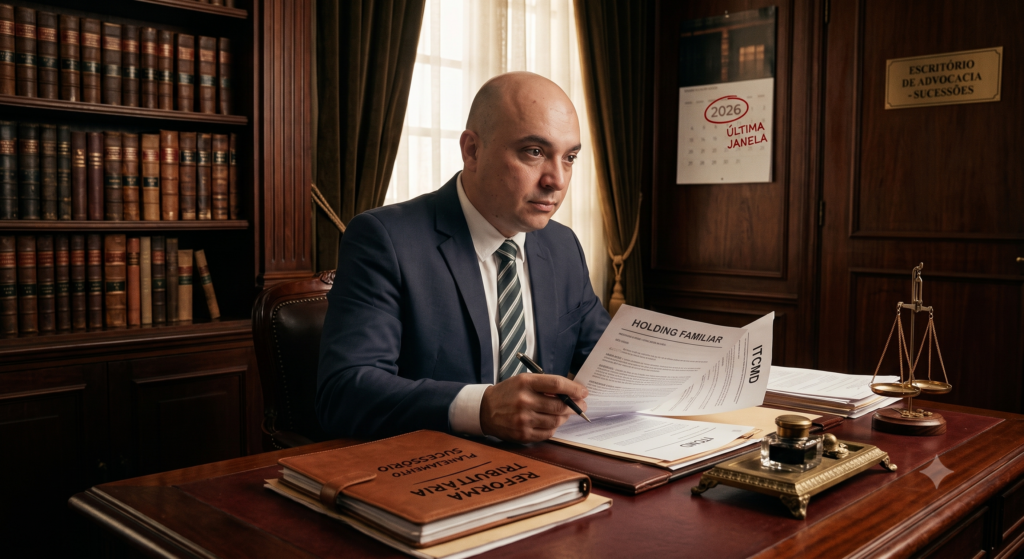 ITCMD, holding familiar, reforma tributária, economia de imposto na sucessão, planejamento sucessório, planejamento patrimonial, doação de participações societárias, LC 227/2026, base de cálculo do ITCMD.