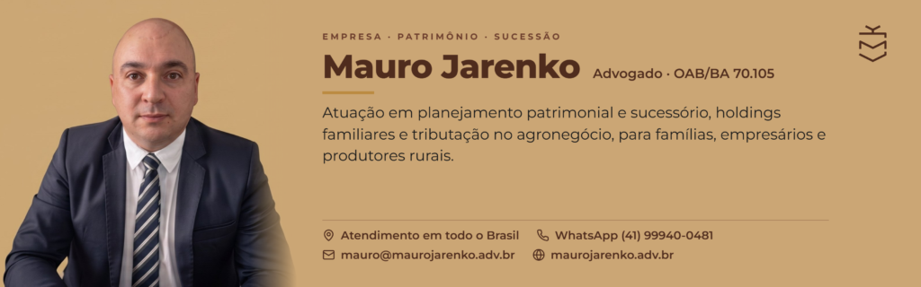 Mauro Jarenko, advogado, Empresa, Patrimônio e Sucessão.