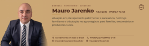 Mauro Jarenko, advogado, Empresa, Patrimônio e Sucessão.