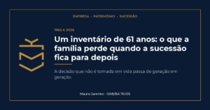 Um processo aberto em 1965 só terminou em 2026, depois que a Justiça tirou a administração dos bens das mãos da família. A história mostra o custo das decisões adiadas e da desconfiança entre herdeiros.